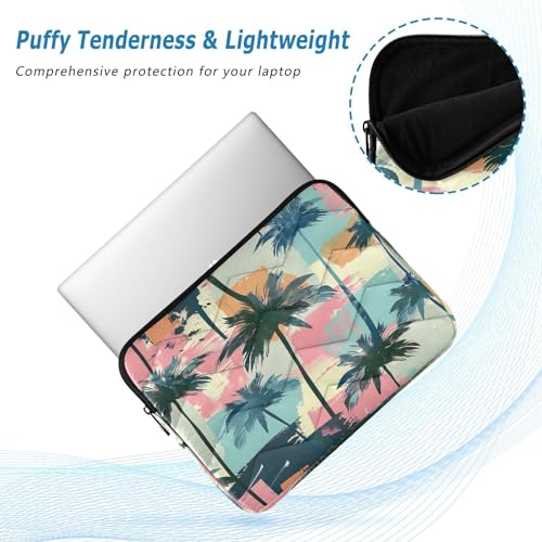 Funda para laptop 13-14 pulgadas impermeable patrón palmeras miniatura 5