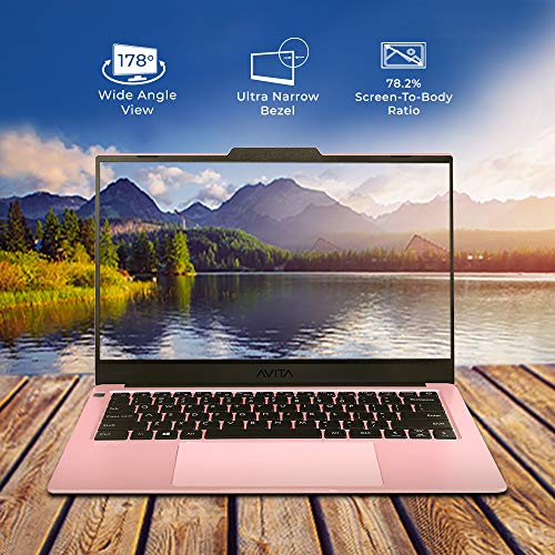 Image of AVITA LIBER V14 NS14A8INF561-BP 35.56 cm (14-inch) Laptop (Core i5-10210U /8GB /512GB SSD /FHD Display /Windows 10 Home /Intel UHD Graphics 620), Blossom Pink