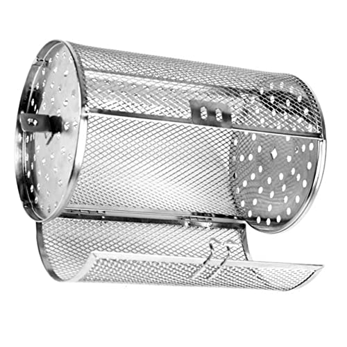 CIYODO Steel Grill Tool Rotisserie Basket 360° Rotation Oven Basket for Air Fryer Cooking Rack for Baking Roasting