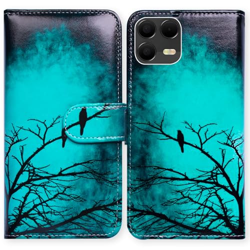 Coque T-Mobile Revvl 8 Pro étui portefeuille cuir à rabat avec fente cartes protection antichoc