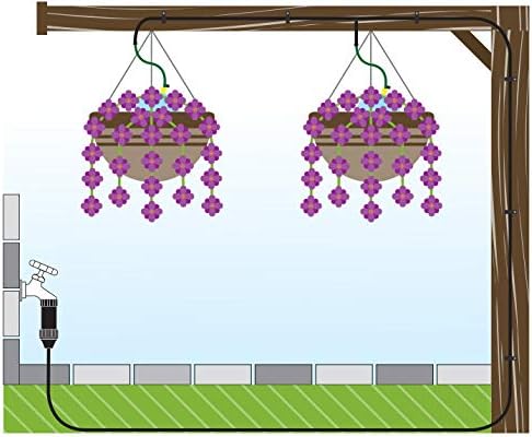 Orbit 56311 Hose End Hanging Basket Watering Kit with Flex-Mist Sprayers