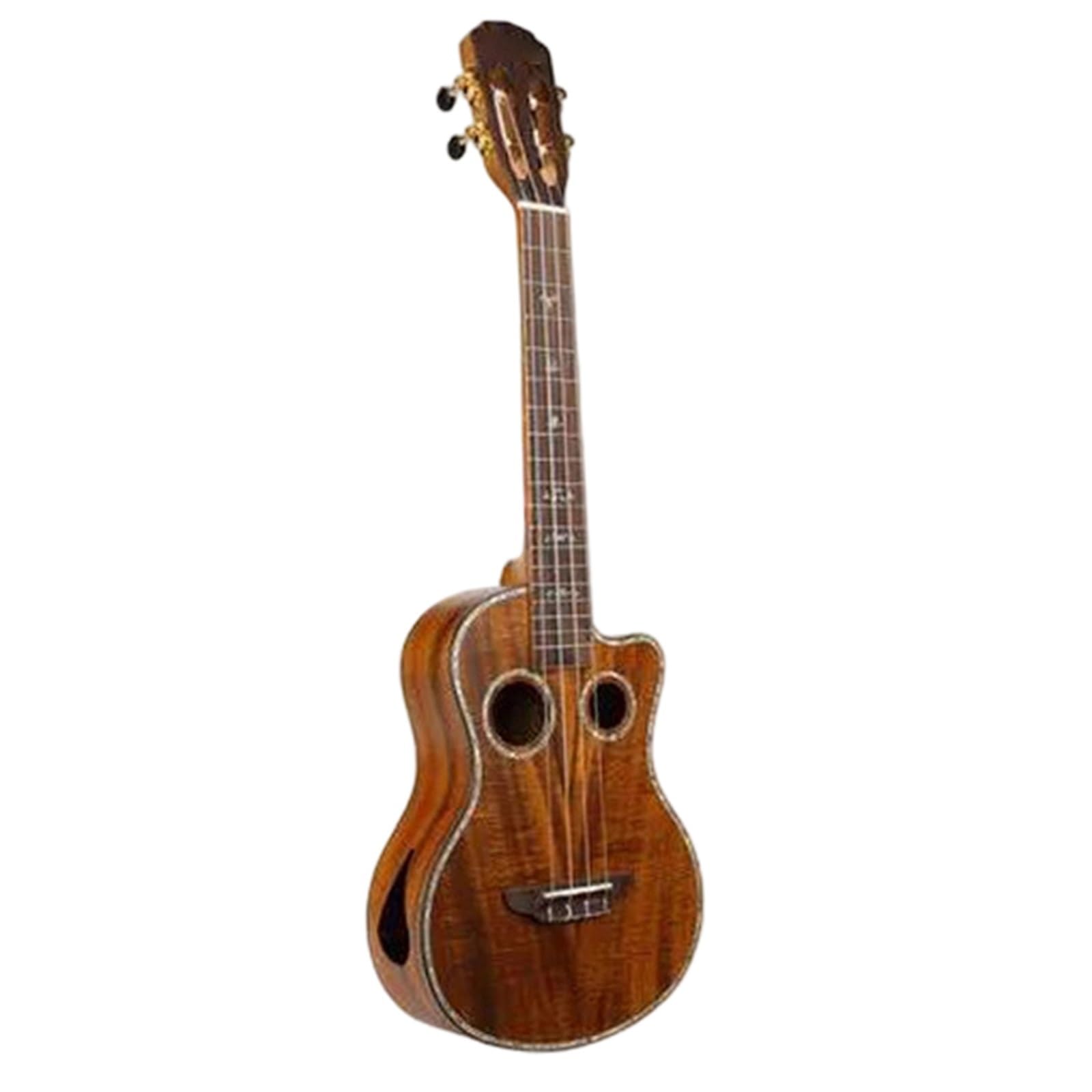 Profesjonalna Ukulele Ukulele Tenorowe 26 Cali Podwójny Otwór Rezonansowy Pokrowiec Pasek Na Tuner Kapodaster Ćwiczenia Występ