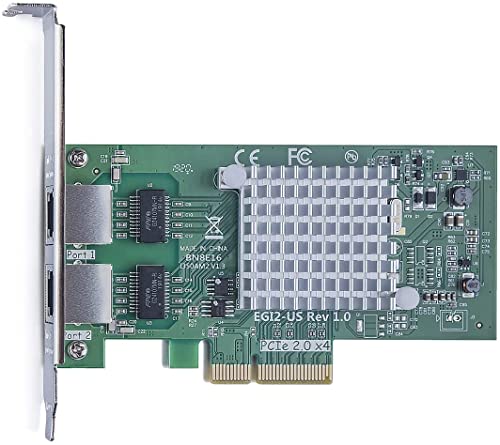 ipolex 1.25G Ethernet Network Card, 2x RJ45+ Port, 10GbE NIC Compare to Intel I350-T2 - Image 4