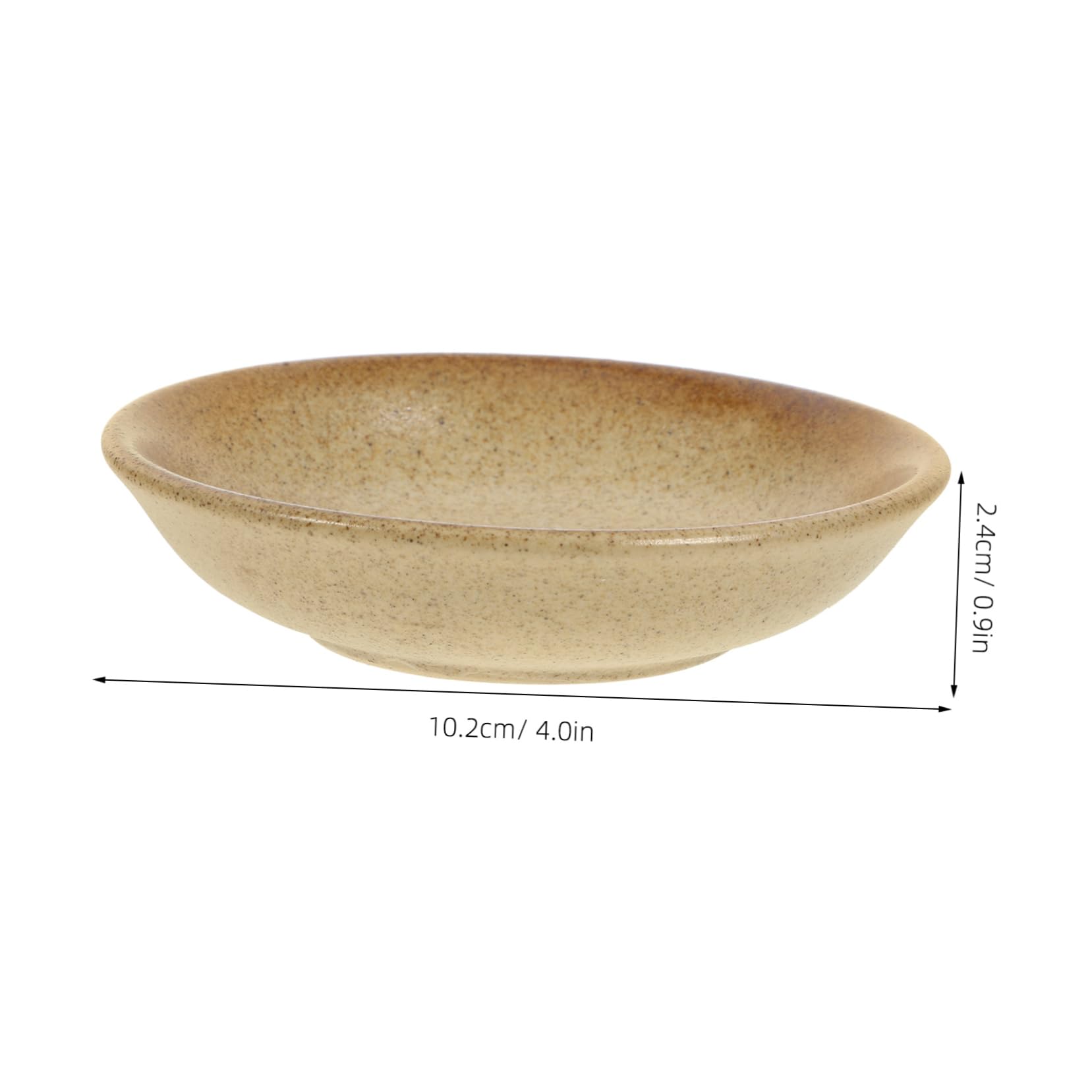 STOBAZA 6-piece Stackable Ceramic Sauce Plates for Japanese Side Dishes Small Dipping Bowls Seasoning Dishes Stylish Practical