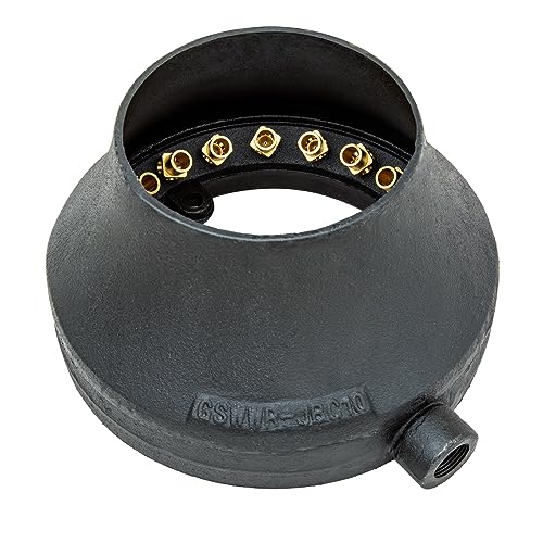 GSW Chinese Wok Range 20 Copper Tips Speed Burner with Cap, Cast Iron Body, Natural Gas, WR-JBC10NG (10