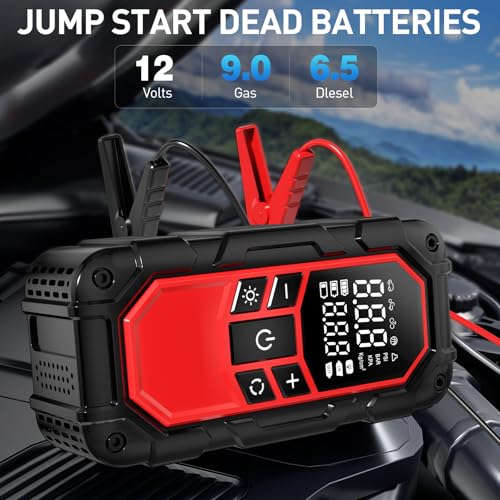 Portable Jump Starter with 150PSI Compressor