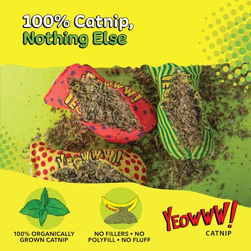 Jouet avec cataire Yeowww herbe à chat Tin of Stinkies accessoire tissu - 7
