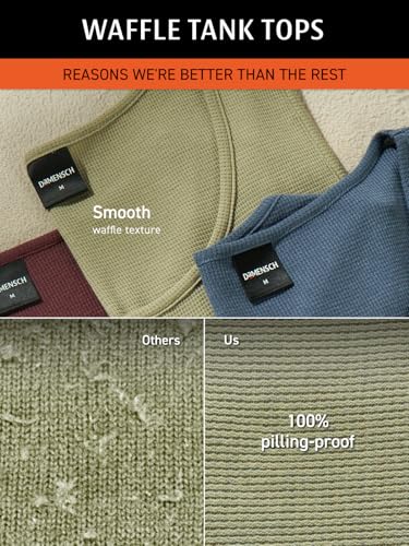 Image of DAMENSCH Relaxed Fit Cotton Rich Blend Waffle Texture Anti- Bacterial Super Premium Solid Tank Top Gym T Shirts for Men Pack of 1