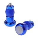Futaba Bicycle Handlebar End Plug LED Red Light - Blue - Pack Of Two gallery image