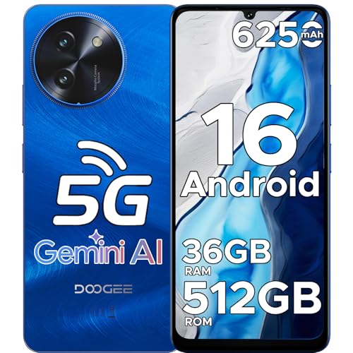 DOOGEE Note 59 Pro+ 5G Android 16 Smartphone-Gemini AI, 36GB+512GB/2TB & T8200 Octa-Core (6nm) Mobile Phones, 120Hz 6.75" HD+ Display & 6250mAh, 50MP AI Camera, Face+Finger ID/Widevine L1/NF
