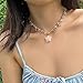 Azusa Sun Pink Star Charms Pendant Choker Y2K Healing Crystal Necklace Summer Jewelry with Silver Chains for Women
