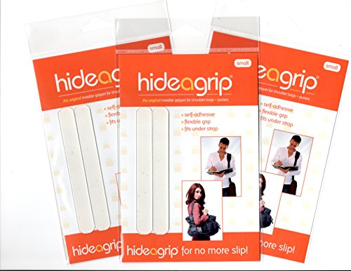 The ORIGINAL INVISIBLE Non Slip Purse Strap and Shoulder Bag Grip Accessory Size Small***3 Pack Special