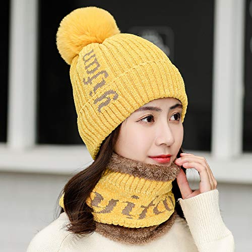 Chapeau en tricot velours contre le froid hivernal et le vent fort