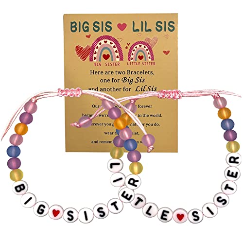 Image of Sister's Big Bracelet Gift, Little Girls' Sister Jewelry