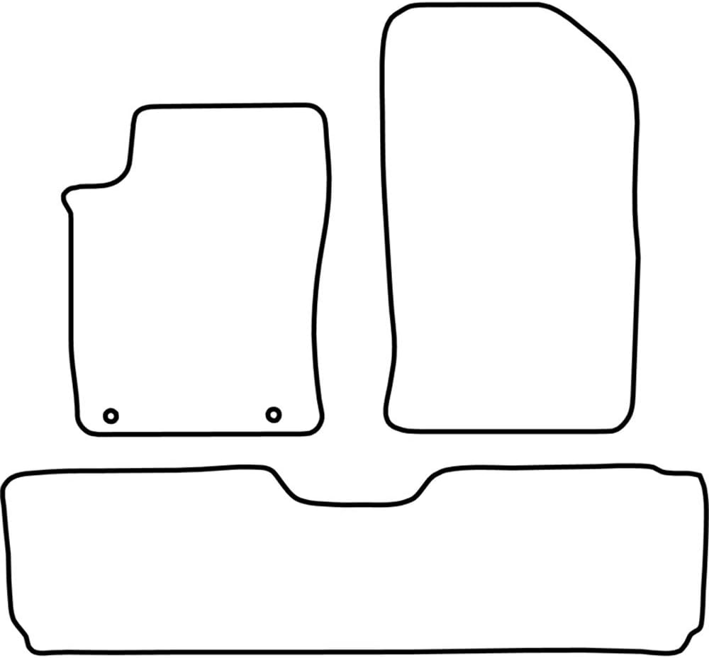 AUTO-STYLE AutoStyle Set velour car mats compatible with Citroen Xsara Picasso 2006-2011