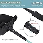 LINGVUM Coiled SUP Leash Premium Stand Up Paddle Board Leg Rope Wrist Strap Surfboard Leash for Paddleboard, Shortboard, Longboard - Image 3