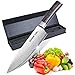 Kollea Cuchillo de Chef, Cuchillo de Chef Profesional de 8 Pulgadas, Cortador de Cocina de Acero Inoxidable con Mango de Madera Ergonómico, Caja de Regalo Ideal Para Familiares y Amigos