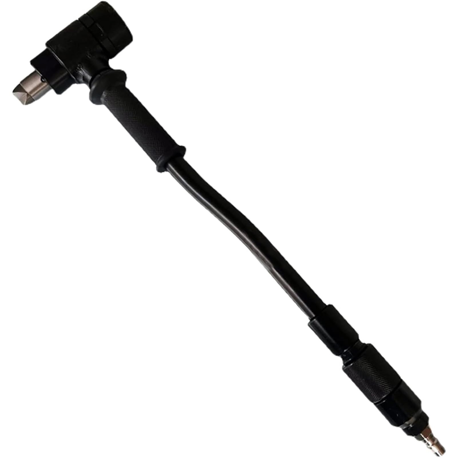Jechensweet Black Burcgina 3900Tpm Pneumatic Descaling Hammer, Handheld Air Driven Hammer Sc-2 Air Percussion Rust Remover, Head Diameter 24Mm ,1