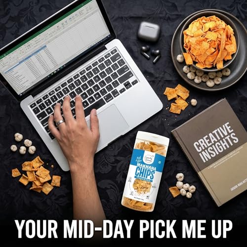 Image of Makhana Chips Cheese & Herb | Baked Foxnut Chips | High Protein Healthy Snack | Gluten Free | No Trans Fat | Crispy Low-Calorie Snack for Anytime Munching - 150g (Pack of 2)