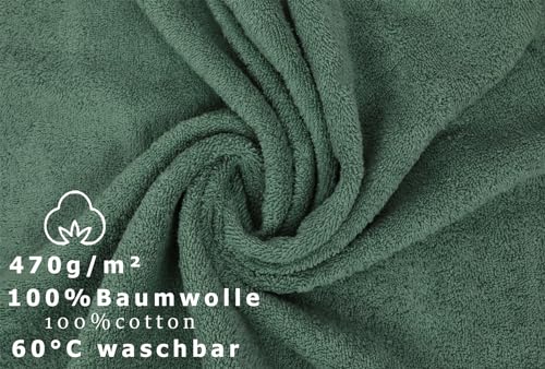 Betz Handtuch-Set 2-teilig aus 100% Baumwolle in Tannengrün