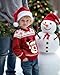 Toddler Boys Girls Christmas Sweater Cute Reindeer Santa Hat Nordic Knit Pullover Top Red Snowflake Holiday Outfit 4T