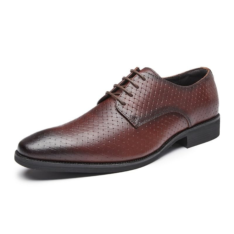Shoes for Men Slip-On Genuine Leather Low Oxford Fashion Classic Top Dress