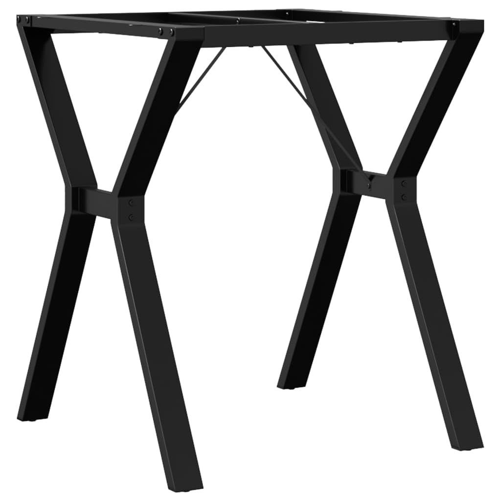 vidaXL Eettafelpoten X-frame 140x60x73 cm staal, tafel poot, eettafel poot, eetkamer tafelpoot, tafelpoot, eetkamertafelpoot, ijzeren tafelpoot