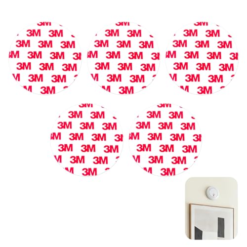 5 x Support de détecteur de fumée et de Gaz - Fixation Facile avec Pastilles Adhésives, Aimants Puissants, Compatible avec Tous Modèles Courants -...