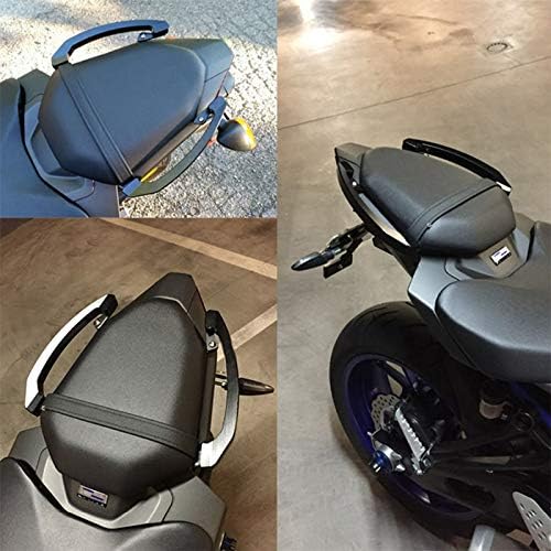 Garvee Barre de Maintien Passager Moto pour MT-07/FZ-07 2014-2016 – poignée arrière Ergonomique – sécurité et Confort renforcés – Accessoire carrosserie – Noir