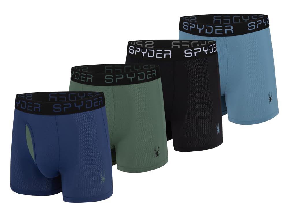 Spyder Mens Boxer Briefs Nylon Mesh