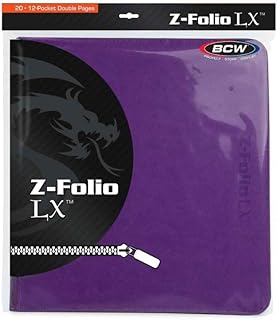BCW Z-Folio 12-Pocket LX Album - Purple