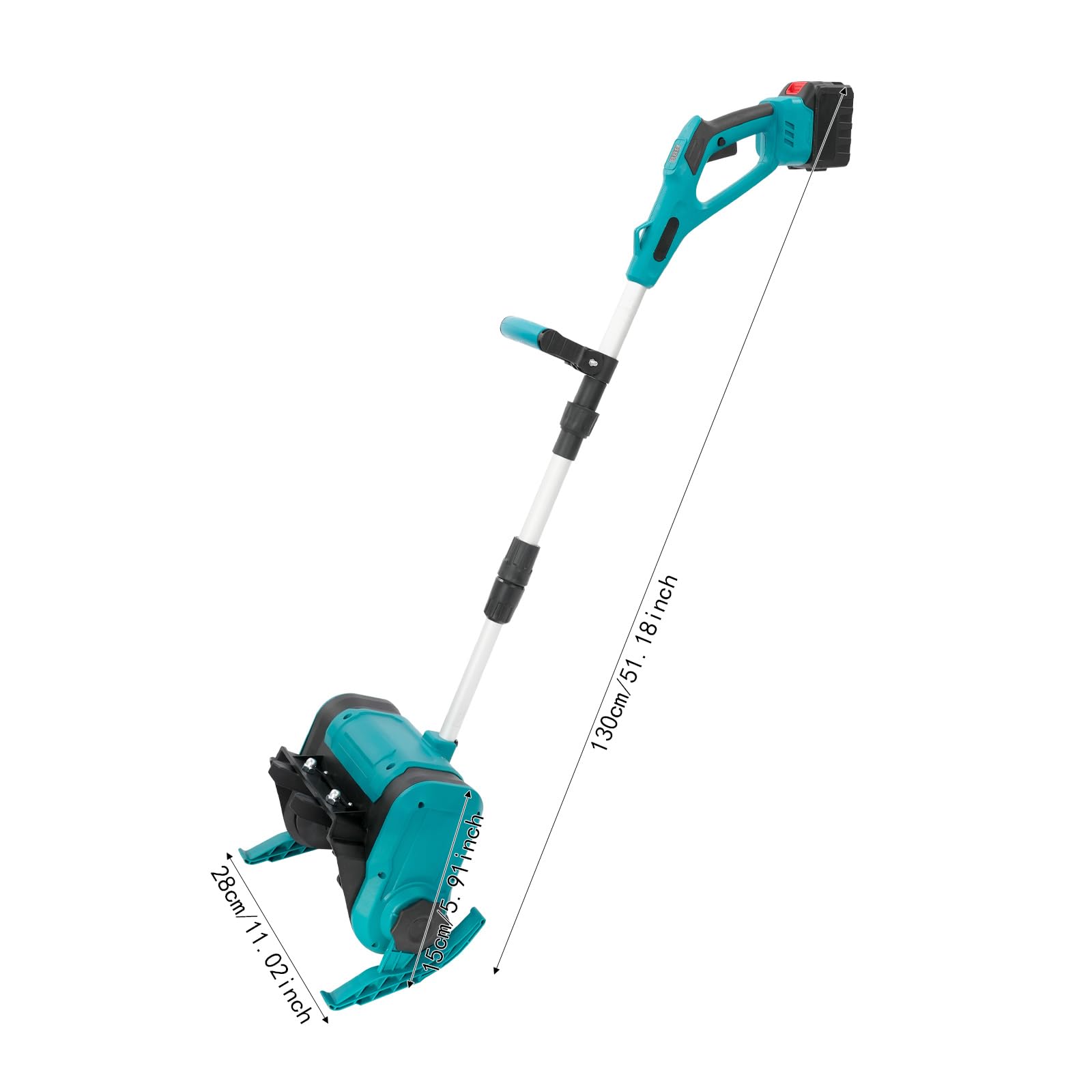 Akku Schneefräse, Straßenschneepflug, Elektrische Schneefräse mit 2 Akkus und 1 Ladegerät, Schneeschaufe, Schneekehrmaschine, Schneeschieber, Schneeräumgeräte, für Stadtstraßen