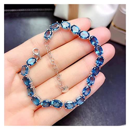 Bague en Topaze Naturelle véritable, éclat bleu et élégance pure