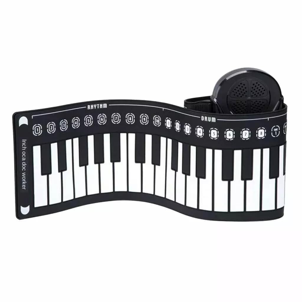 TASTIERA PIEGHEVOLE RICARICABILE USB PIANOFORTE PORTATILE A BATTERIA CON 49TASTI