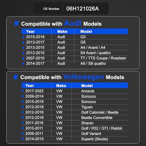 Image of Electric Engine Water Pump 06H121026A for Audi Q3 Q5 A4 S4 A8 S8 Avant Quattro TT TTS Coupe Roadster VW Volkswagen Amarok Scirocco Tiguan Golf Cabriolet Beetle Sharan Golf R32 GTI Skoda 2007-2022