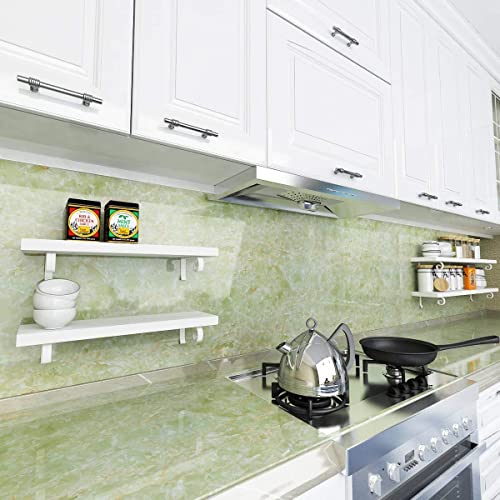 Image of Barebeauty 60 x 200 cm Kitchen Wallpaper, Self Adhesive Oil Proof Waterproof Wall Sticker for Kitchen, Anti-Mold Heat Resistant Backsplash Wall Covering (Pack of 4, 51.68 Sq. Ft. Approx)