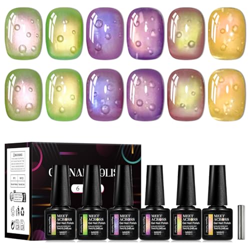 Set 7 piezas Esmaltes de Gel Magnéticos Frutas miniatura 1