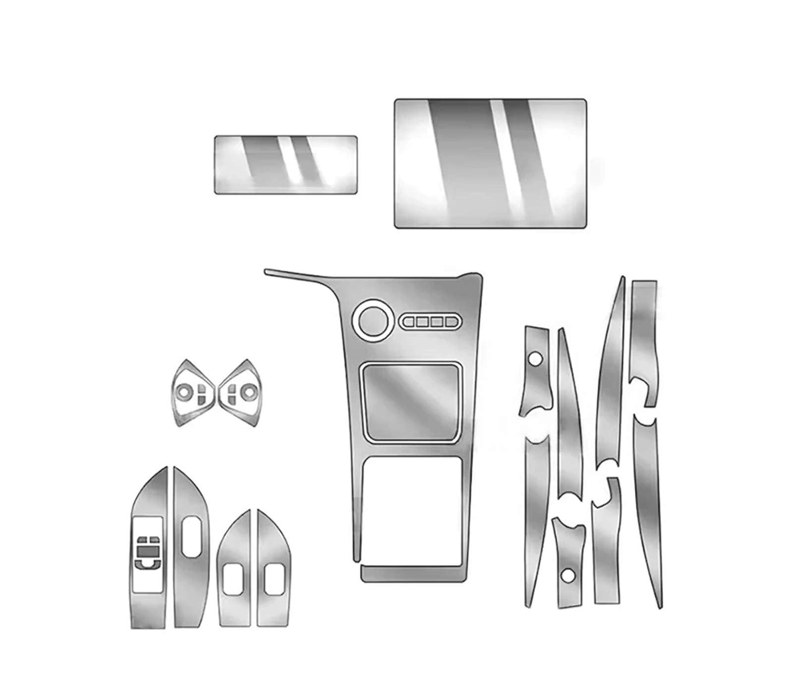 Film protection TPU Geely EX5 2025 anti rayure pour navigation