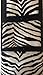3 Piece Bath Towel Set- Black White Zebra Print Wash Had and Bath Towel