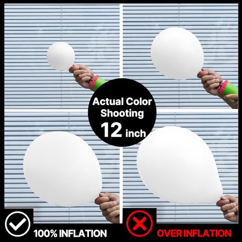 Image of PartyWoo White Balloons 100pcs 5 Inch Matte Latex Balloons for Wedding Bridal Graduation Engagement Baby Shower Gender Reveal Easter Anniversary Birthday Tea Party Decorations White-Y13