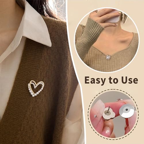 Locking Pin Accessories for Brooches, Lapels, Badges, Enamel Needles