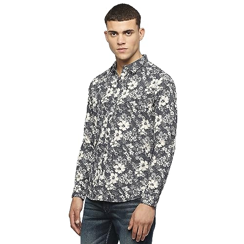 Image of Pepe Jeans Men's Casual Shirt | Trendy Printed Shirt for Men| Regular Fit | Full Sleeve | Available in Plus Size, Cotton