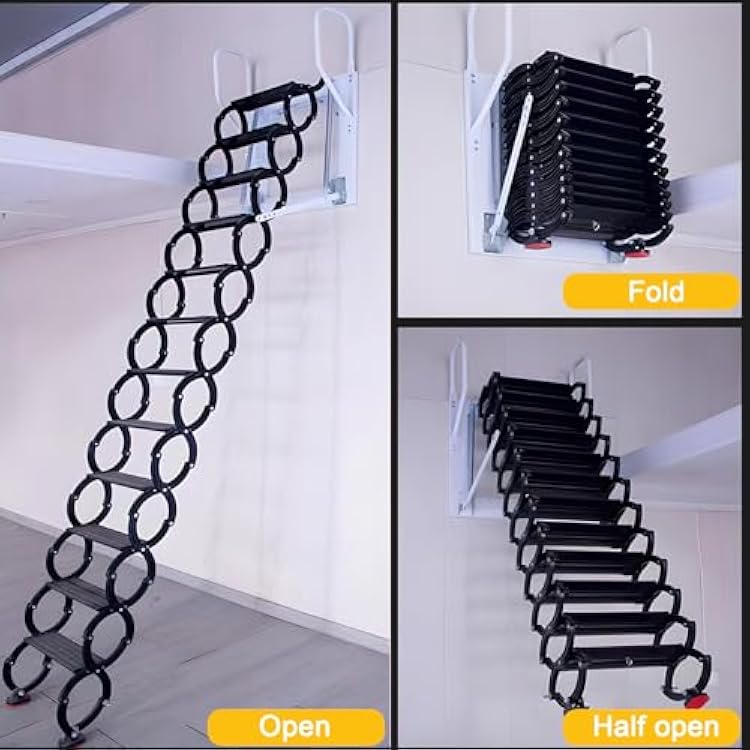 RUYSAGTW Wall Mounted Folding Stairs, Telescoping Attic India | Ubuy