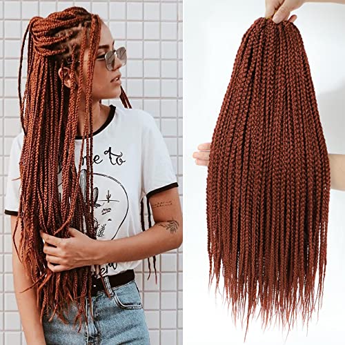 Box Braids Crochet Hair 18 Inch 8 Packs 350 Color...