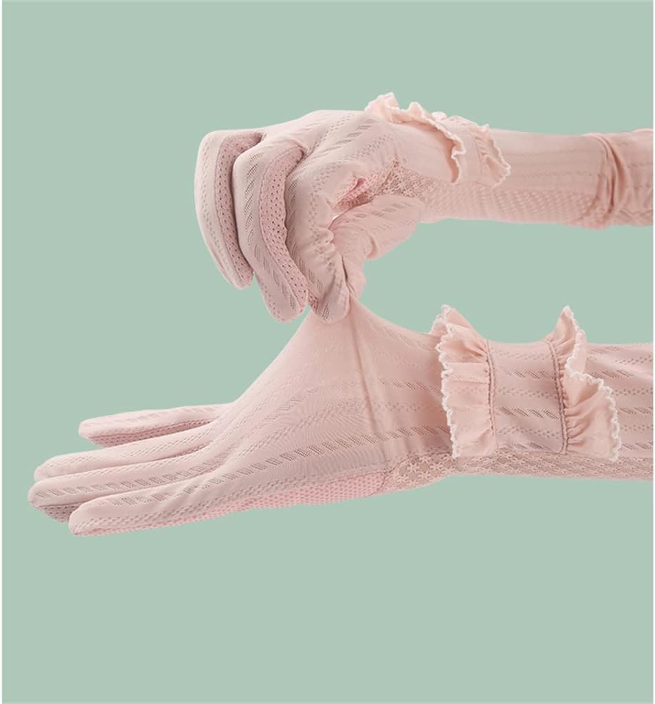 Gloves Ladies Long Lace Driving Riding Ice Silk Sleeves Extended Size