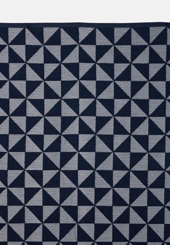 Emporio Armani Unisex Beach Towel Monogram Blue, One Size