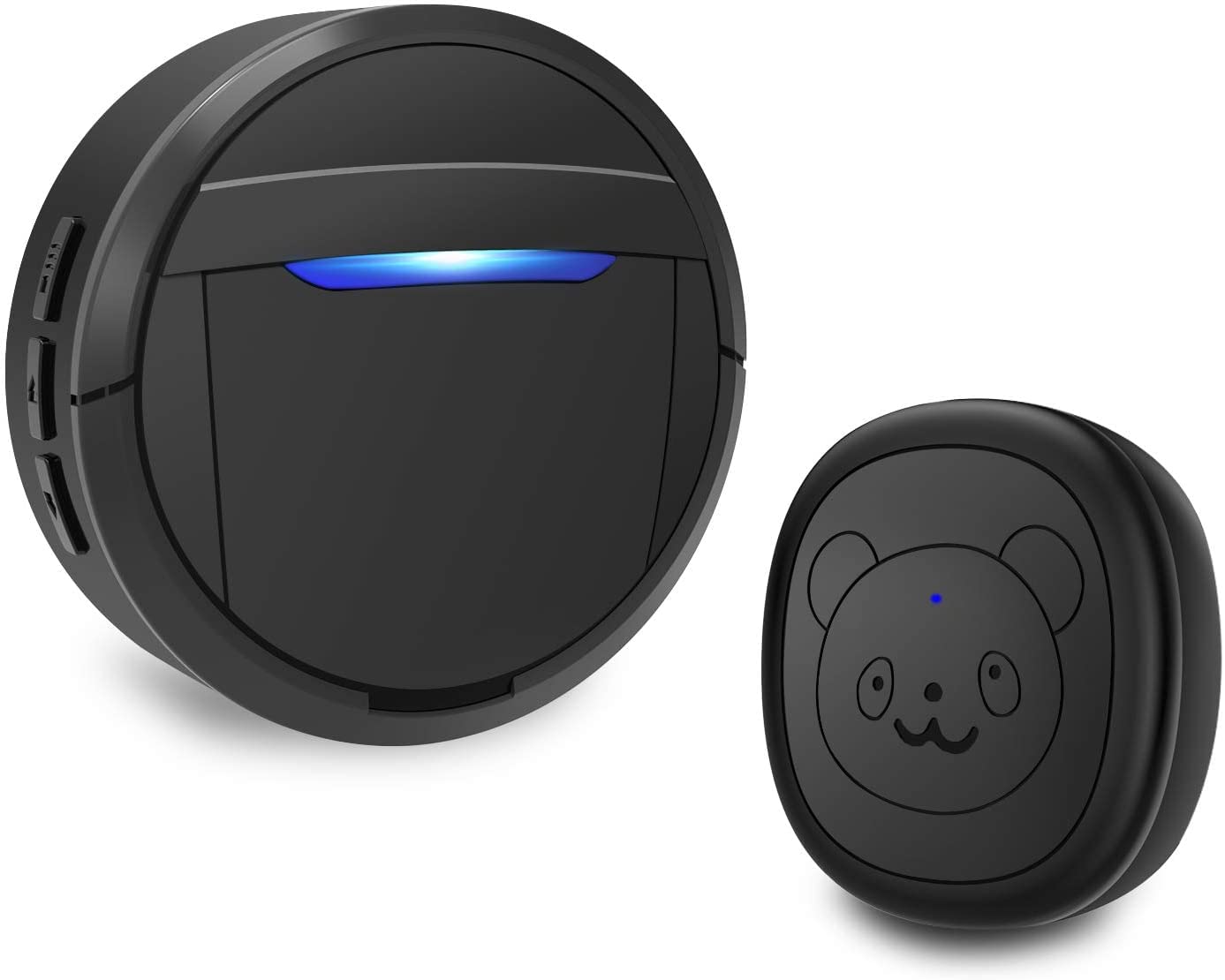 Supvox® Door Bell for Home Electrical SOS Emergency Touch Button Alarm Wireless Door Bell Waterproof IP44 Ding Dong Bell with Catching Eye Flash Light Smart Door Bells 55 Ringtones and 5 Level Volume