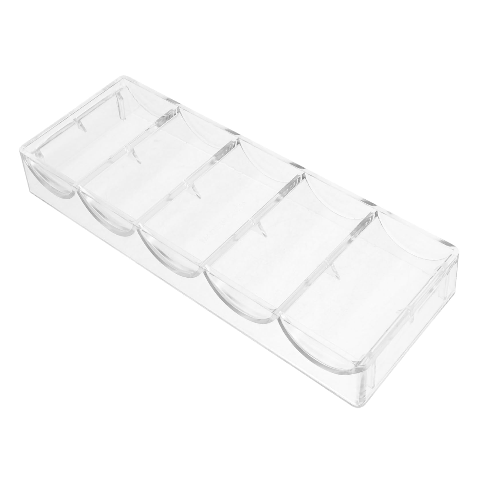 BESTonZON Box Chip Box Jumbo Game Favors Organizer Dice Mini Playing Cards Poker Chip Locking Carrier Poker Chips Clear Chip Rack Poker Chip Labels Accessory Trading Kit Portable Tin Acrylic