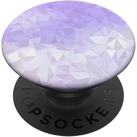 Cool Modern Purple Ombre Gradient Geometric Pattern PopSockets Adhesive PopGrip
