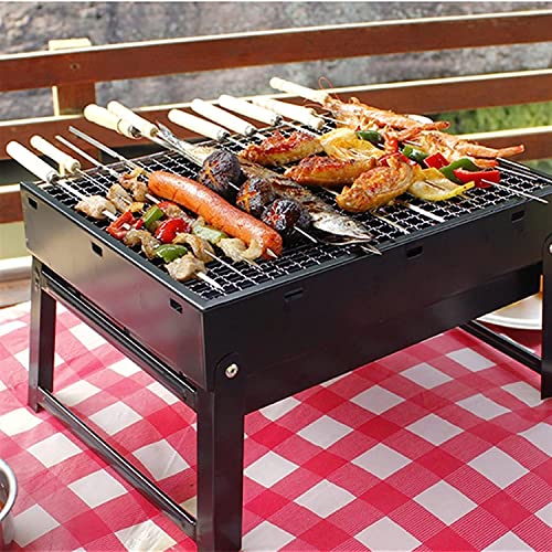 Mini barbecue bois de haute qualité avec structure pliable solide pour terrasse - 4